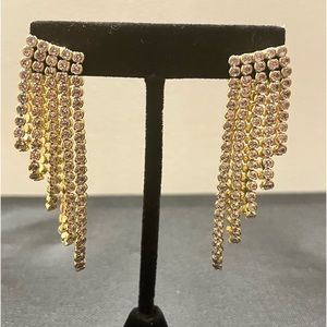 SHASHI Faytta Double Hanging CZ Drop Earrings NEW